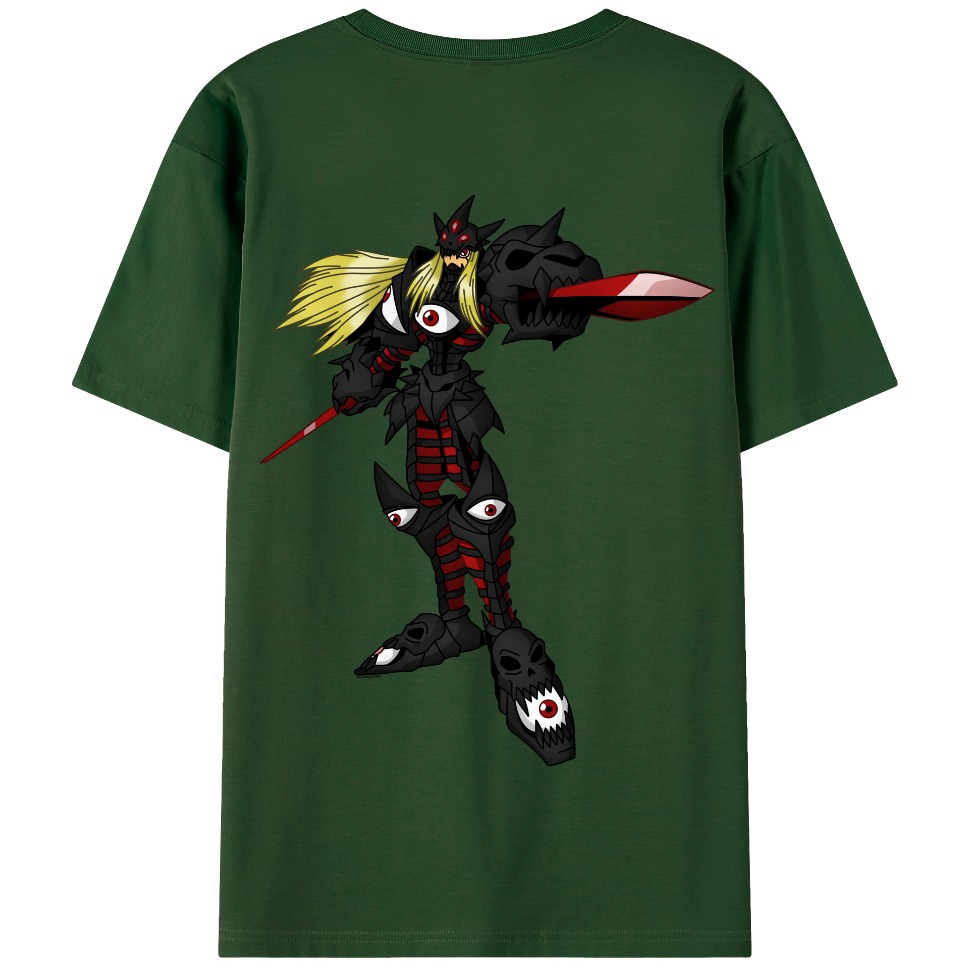 （画像用） Digimon デジタルモンスター/デジモン 綿100％半袖Tシャツ（背面プリント）